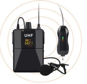 Little Bee X3 black lavalier wireless lapel microphone for mobile phone recording