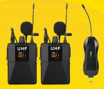 Little Bee X3 black lavalier wireless lapel microphone for mobile phone recording
