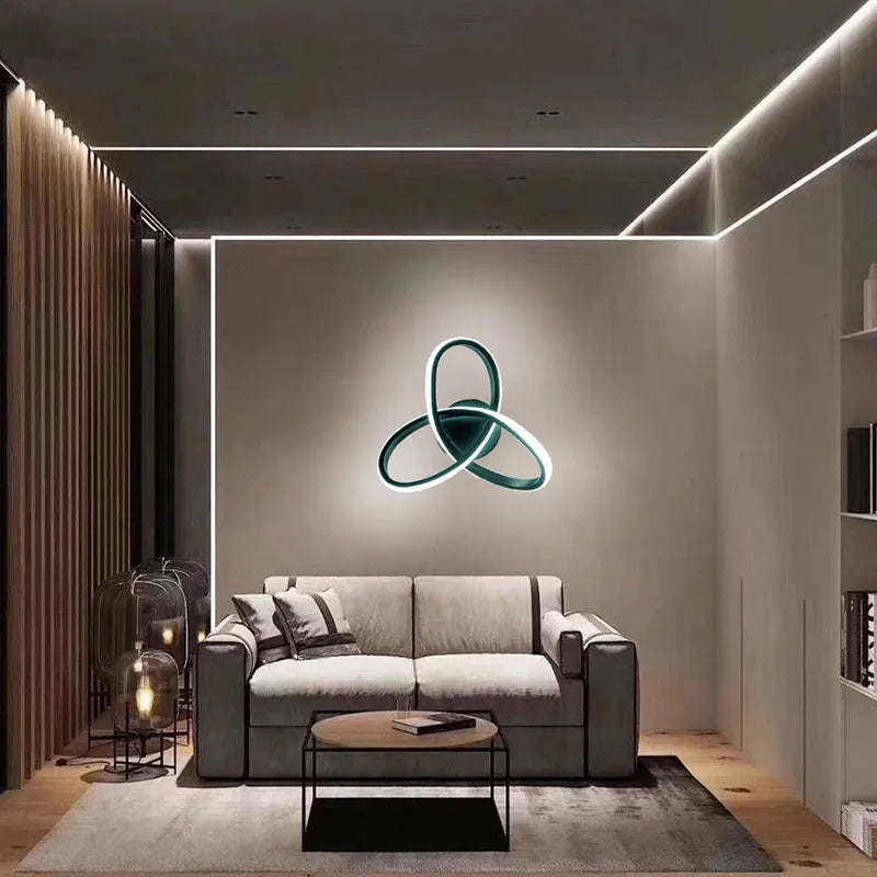 Aluminium rectangular LED ceiling light with special-shaped shade in black finish