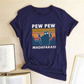 Short sleeve loose fit t-shirt with printed pattern in multiple colour options