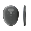 Black magnetic wireless car charger with Type-C cable for 12V vehicle charging