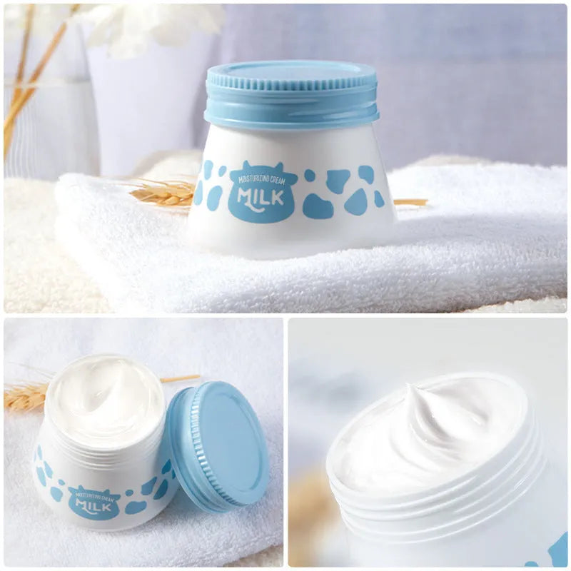 Laiko Milk Moisturizing Cream 55g white facial moisturiser tub packaging