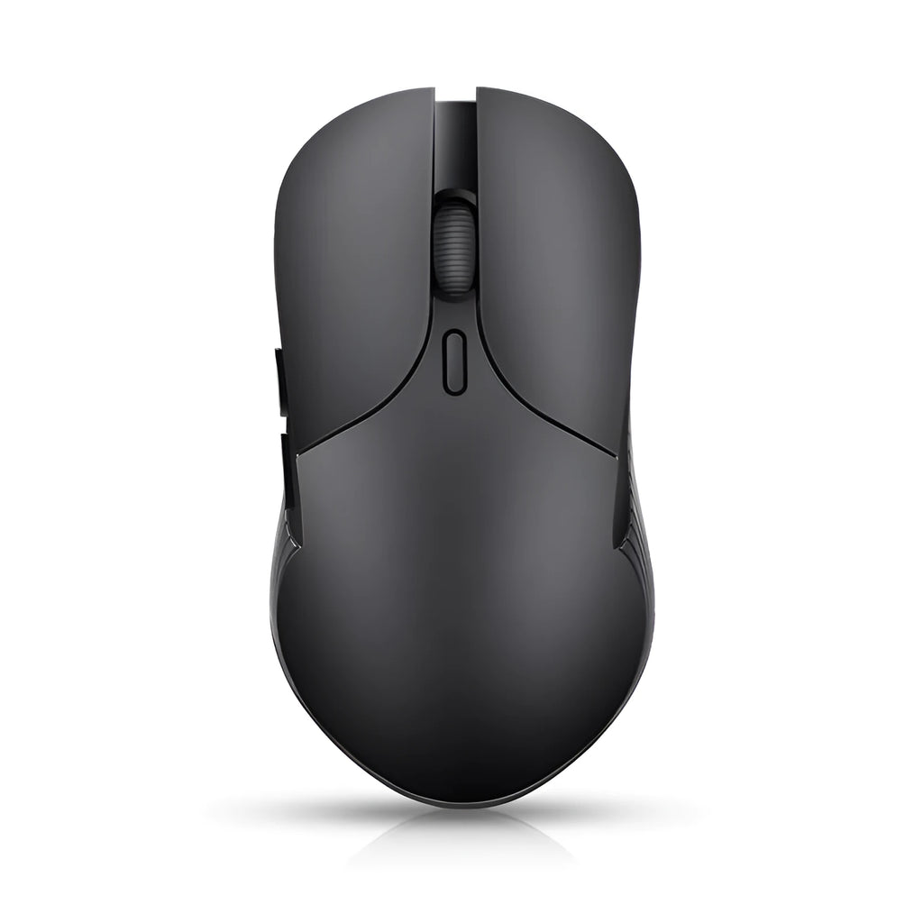 Blue wireless voice translation mouse with voice control buttons measuring 66x125x35mm
