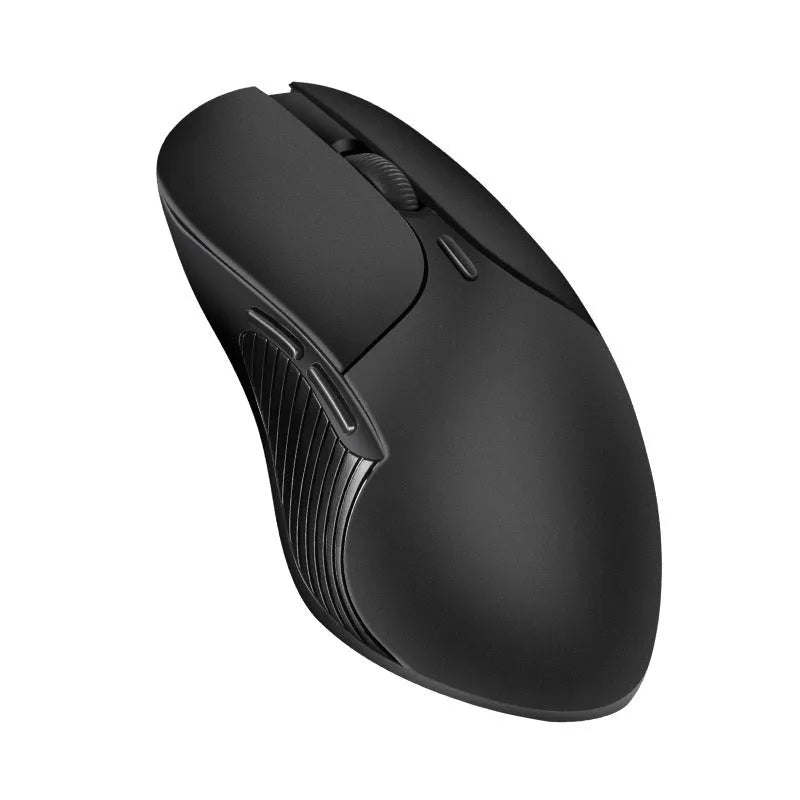 Blue wireless voice translation mouse with voice control buttons measuring 66x125x35mm