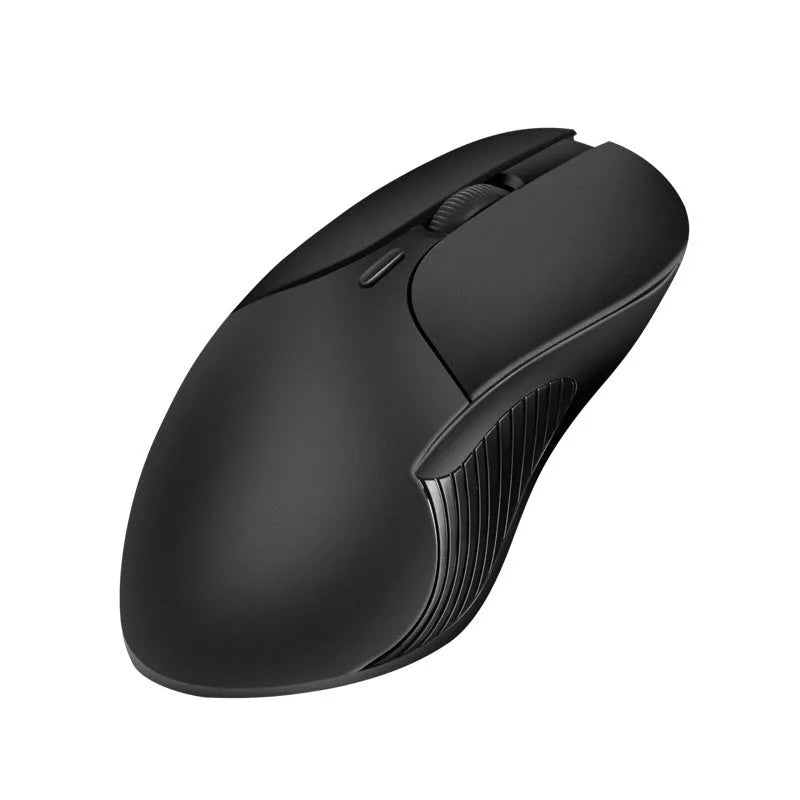 Blue wireless voice translation mouse with voice control buttons measuring 66x125x35mm