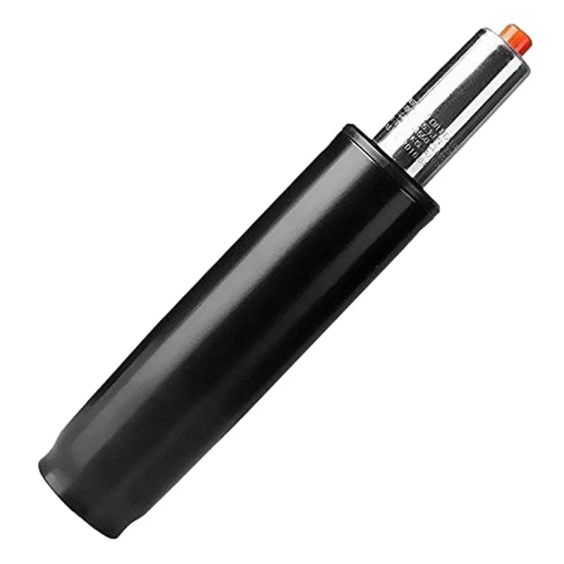A metal gas spring assembly for a lift chair, shown in electroplated and black paint finish options.