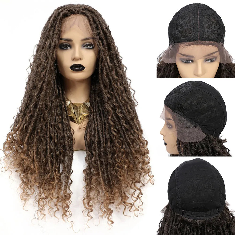Cross-border fashion wig in black, domestic silk hair, mechanism process, any skin tone and face shape