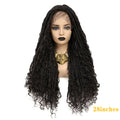 Cross-border fashion wig in black, domestic silk hair, mechanism process, any skin tone and face shape