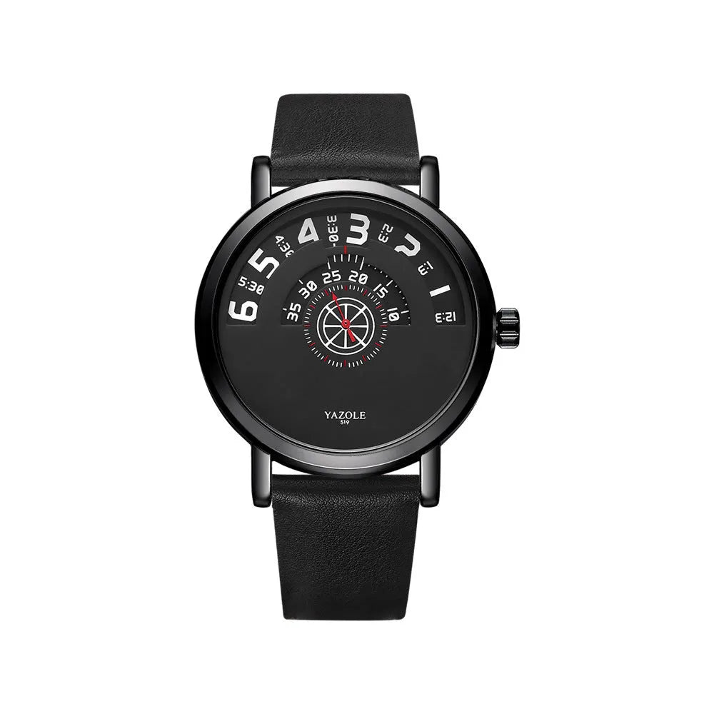 Men's waterproof watch with rotating bezel, metal case, and 30 metre water resistance rating