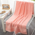 Pure cotton 500g thickened bath towel in 70x140cm size, soft and absorbent, available in white