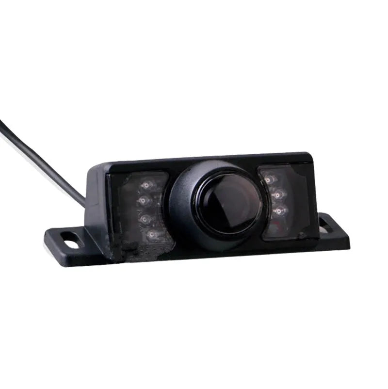 Black wireless security camera and 7-inch monitor with night vision and motion detection
