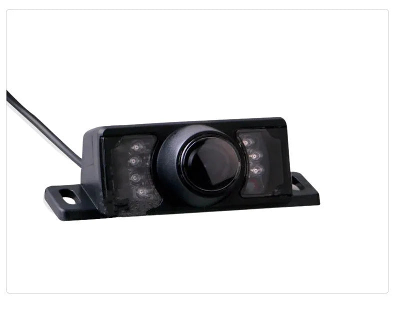 Black wireless security camera and 7-inch monitor with night vision and motion detection