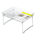 Plastic kitchen supplies rack organiser shelf in transparent and white options for countertop utensil storage