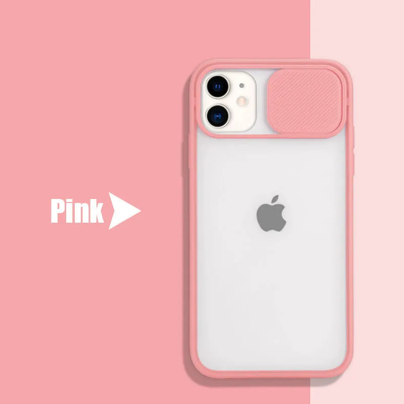 Frosted frame silicone iPhone case in pure colour options showing model-specific fit