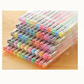 100 gel colour pens with plastic barrels in 0.5mm and 1.0mm tip sizes