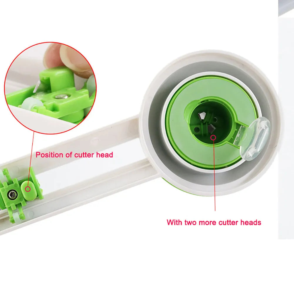 Plastic round paper cutter in orange or green colour with A3 maximum cutting capacity
