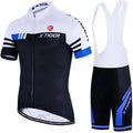 Cycling clothes outdoor sportswear in red chemical fibre blend fabric on model