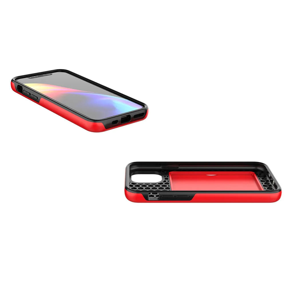 A solid-colour mobile phone case for Apple iPhone 11 models, shown in black.