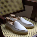 British handmade men's leather loafers in various colours with TPR soles