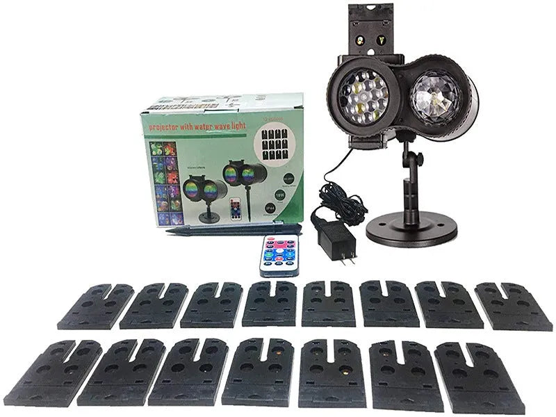 Outdoor waterproof double tube animated watermark LED light with IP65 rating