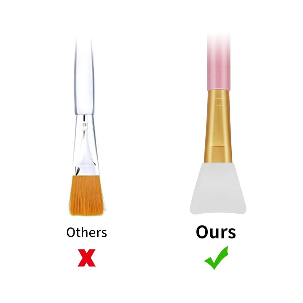 Reusable silicone face mask applicator spatula in multiple colours for clay and mud application