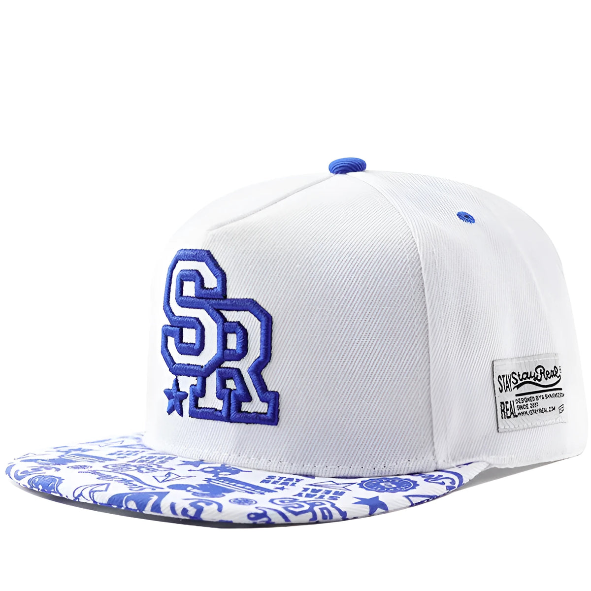 Cotton baseball cap with embroidered letter detail in adjustable size