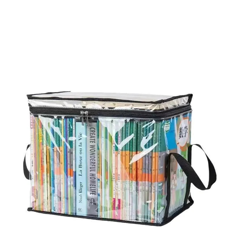 Large foldable PVC water buggy bag with transparent panels showing 38 x 24 x 32 cm dimensions