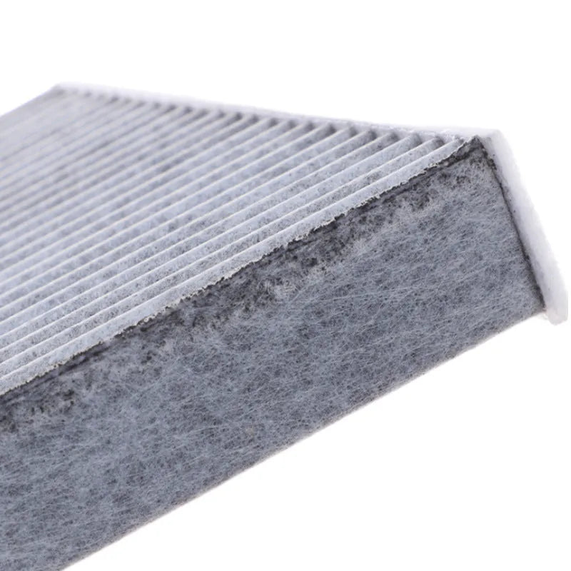 Grey Geely car air conditioning filter element measuring 215x210x30mm for GL GS models