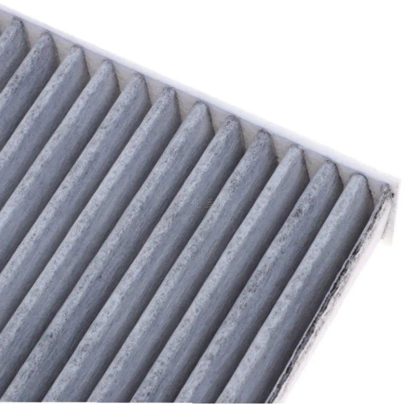 Grey Geely car air conditioning filter element measuring 215x210x30mm for GL GS models