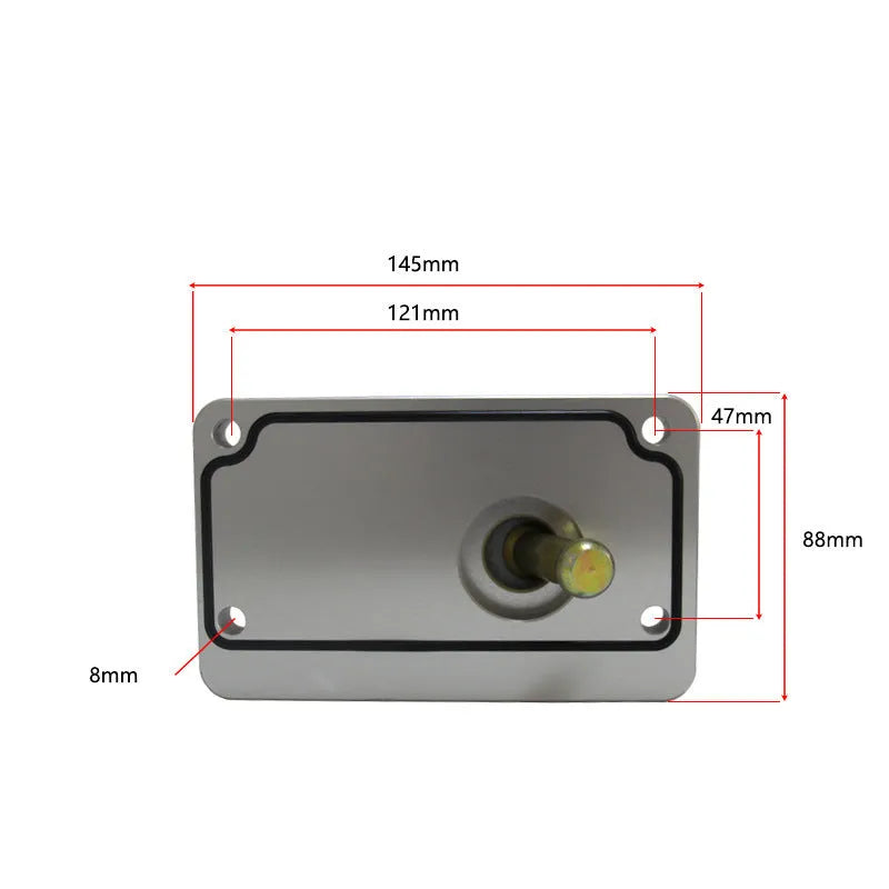 Silver aluminium alloy shift short lever replacement kit for Horton vehicles
