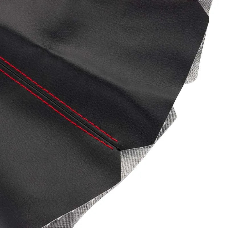 GM vehicle gear selector dust cover in PU leather, shown in multiple colour options with contrasting line details.
