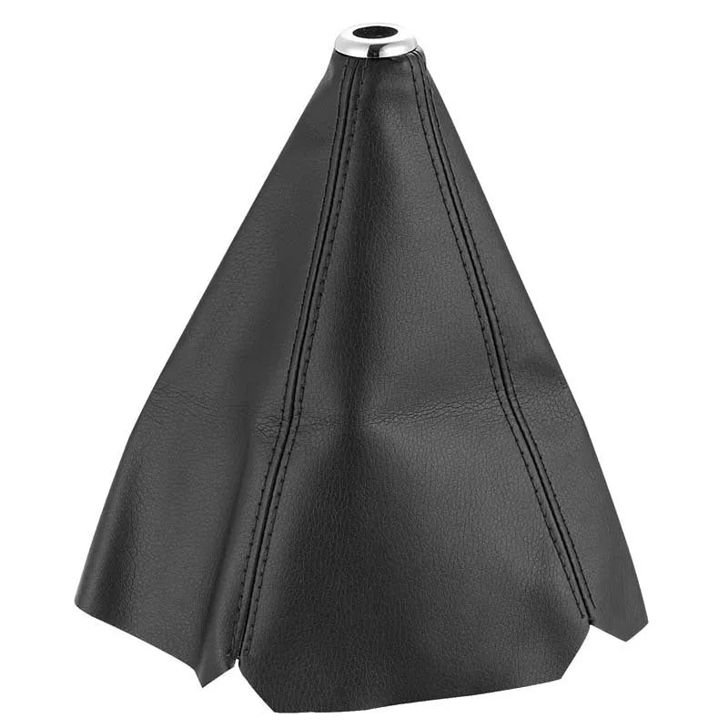GM vehicle gear selector dust cover in PU leather, shown in multiple colour options with contrasting line details.