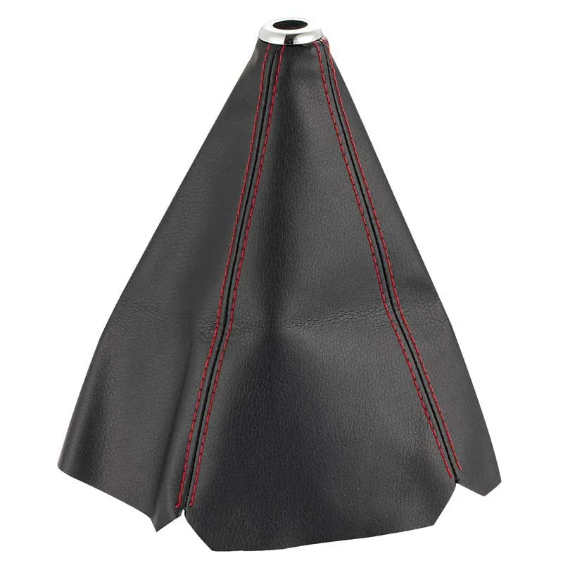 GM vehicle gear selector dust cover in PU leather, shown in multiple colour options with contrasting line details.