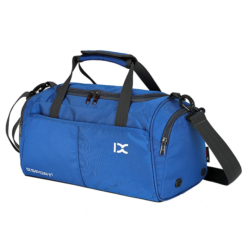 Fashion portable unisex yoga sports bag in polyester, solid colour, 39x19x23cm
