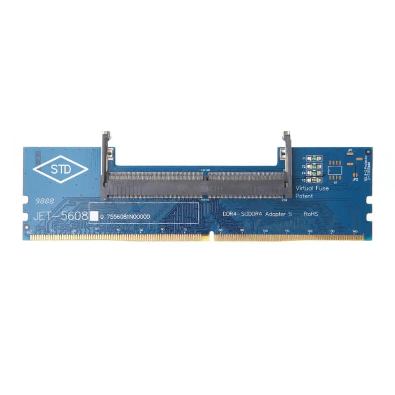 DDR4 laptop to desktop memory adapter card for testing DDR3 DDR4 DDR5 memory modules