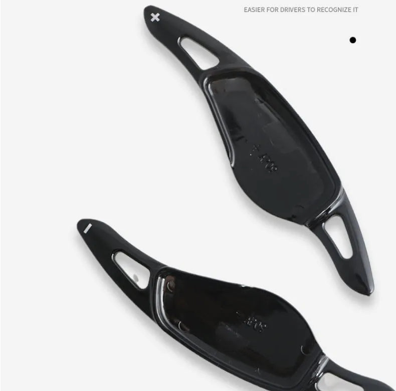 Carbon fibre steering wheel shift paddle interior modification in five colour options