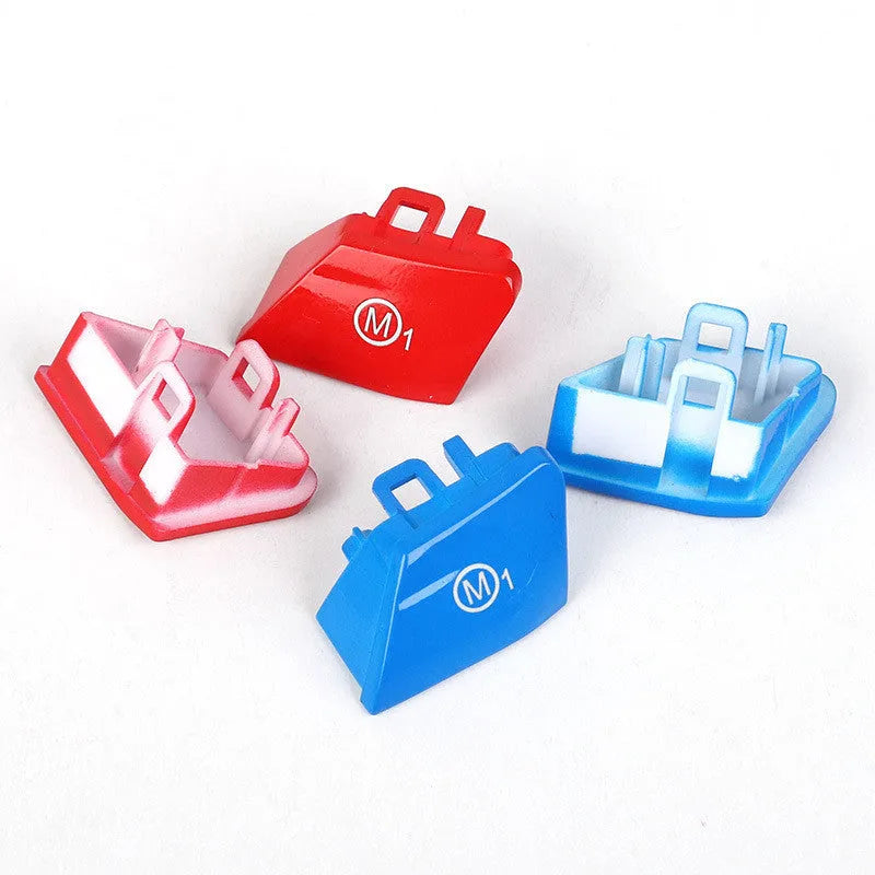 A pair of red M1 and M2 buttons for BMW F30 F34 steering wheel modification