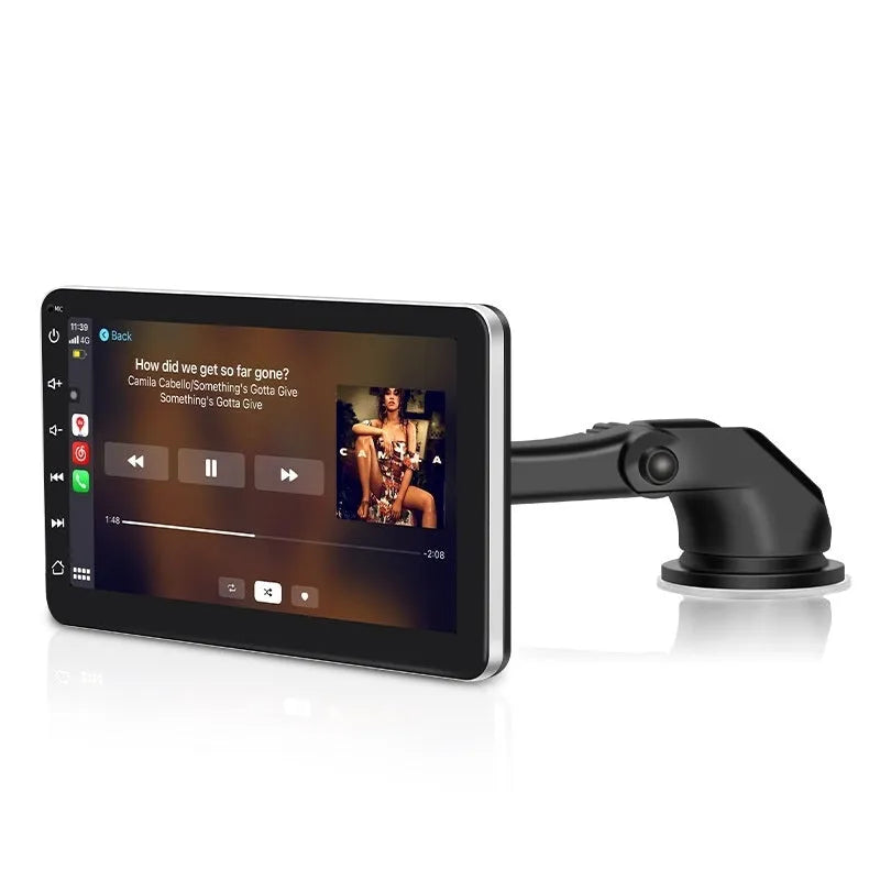 Wireless CarPlay car navigation system with 7 inch OLED screen and universal mounting brackets