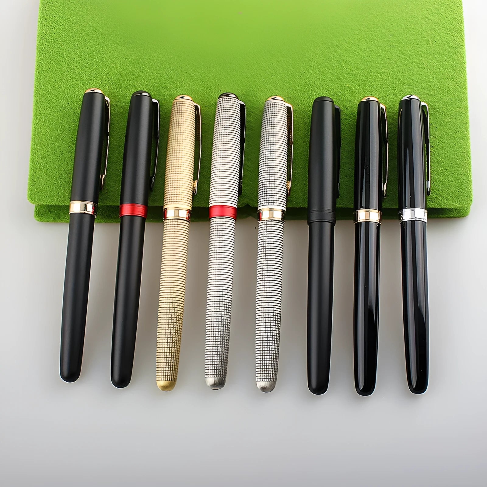 Stainless steel ball pen with 0.5mm tip in multiple colour options for business and student writing