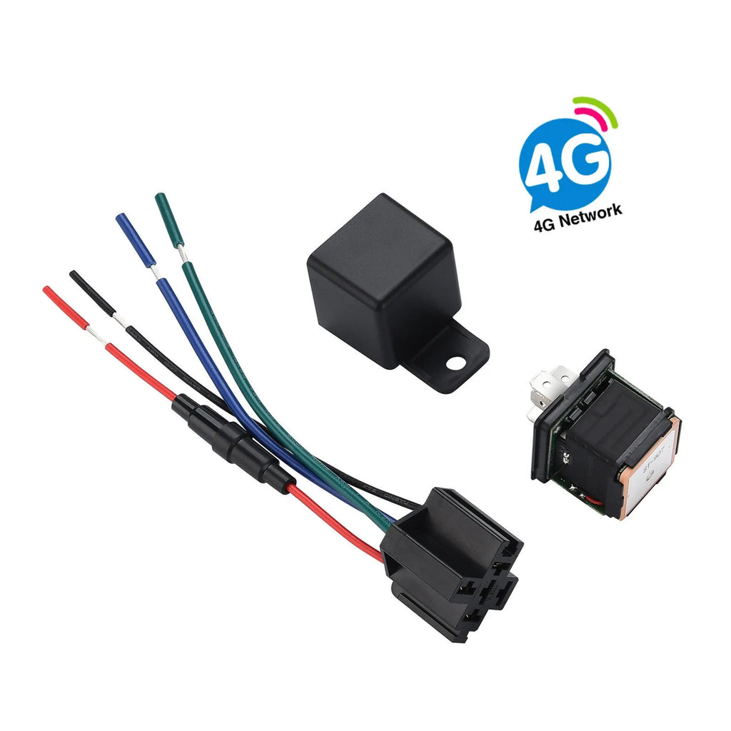 ST-907 GPS vehicle tracker with compact black ABS plastic housing for anti-theft security