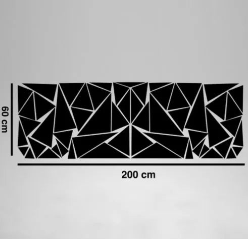 200cm car decorative sticker roll with geometric pattern in five colour options