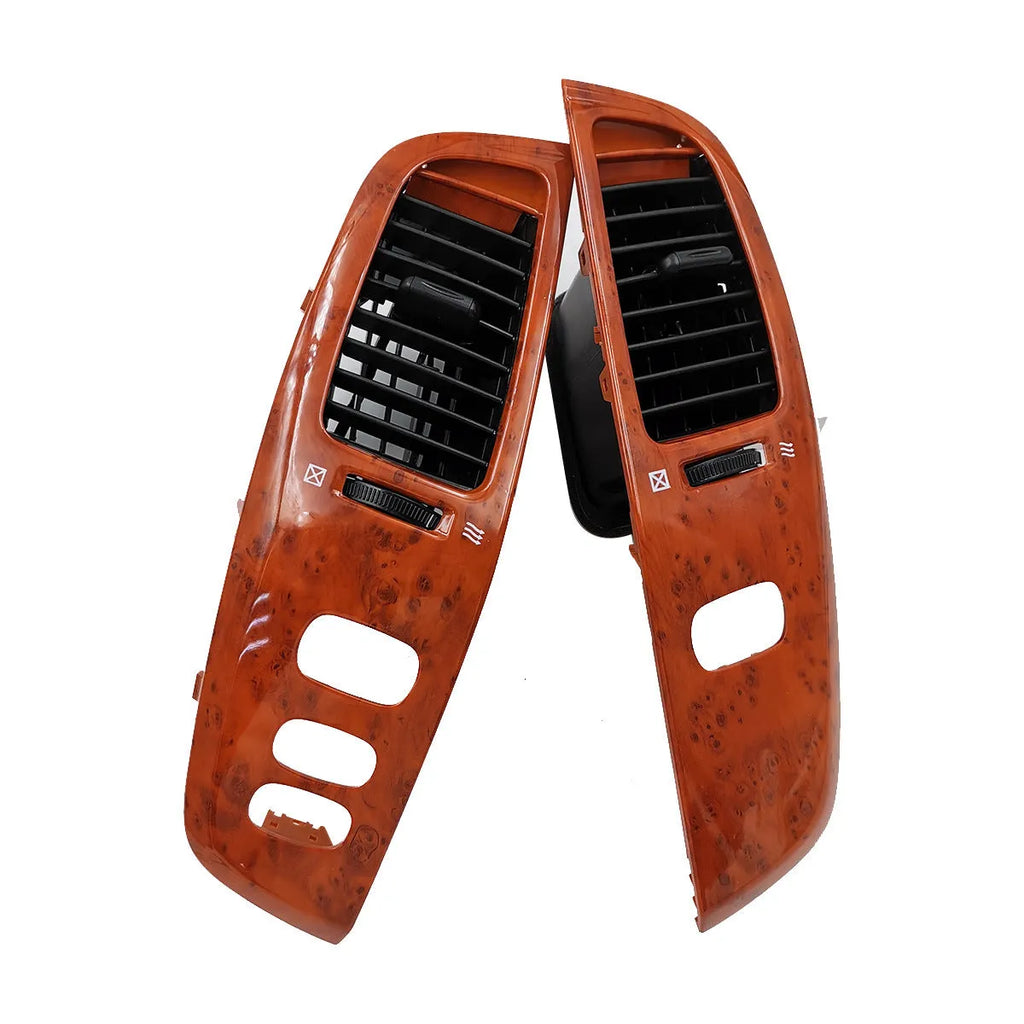 Peach wood coloured ABS plastic air outlet decorative cover panel.