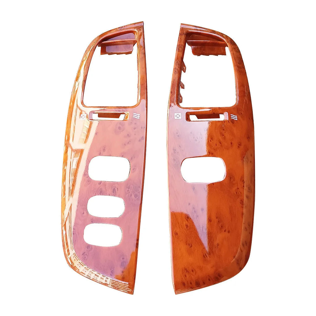 Peach wood coloured ABS plastic air outlet decorative cover panel.