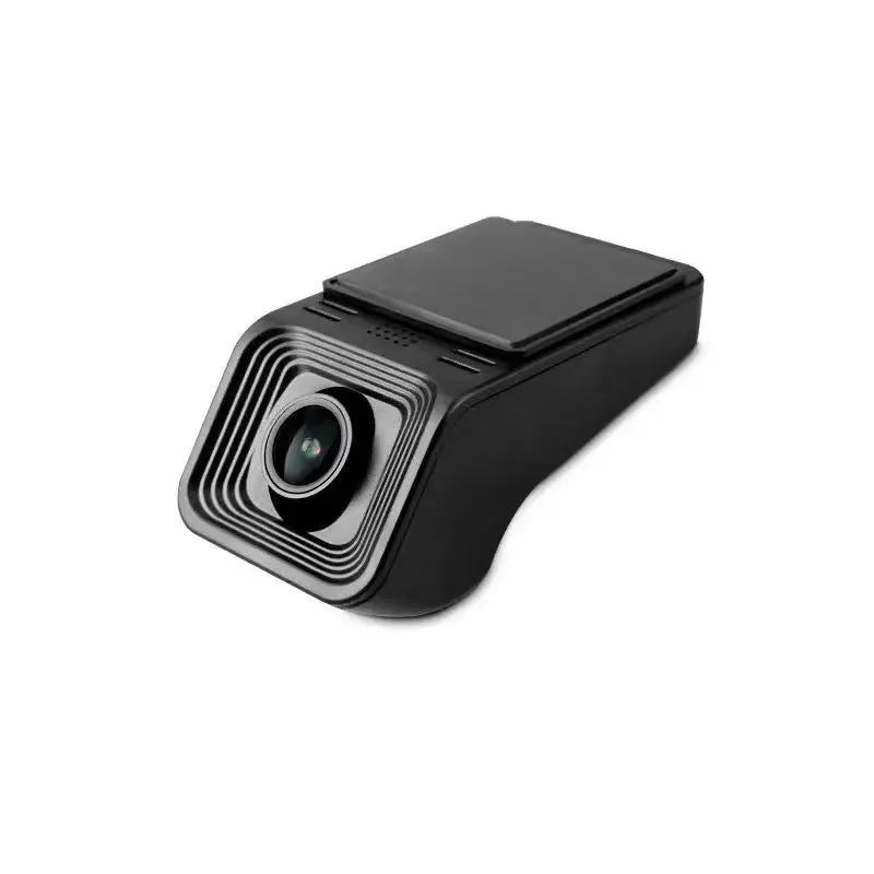 HD 1080p night vision driving recorder unit with WiFi connectivity for smartphone control.