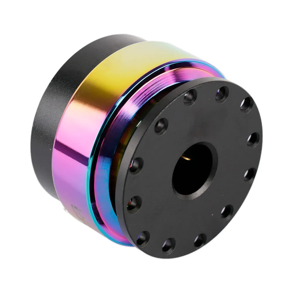 Car quick-release steering wheel adapter with colourful finish and heightening insole