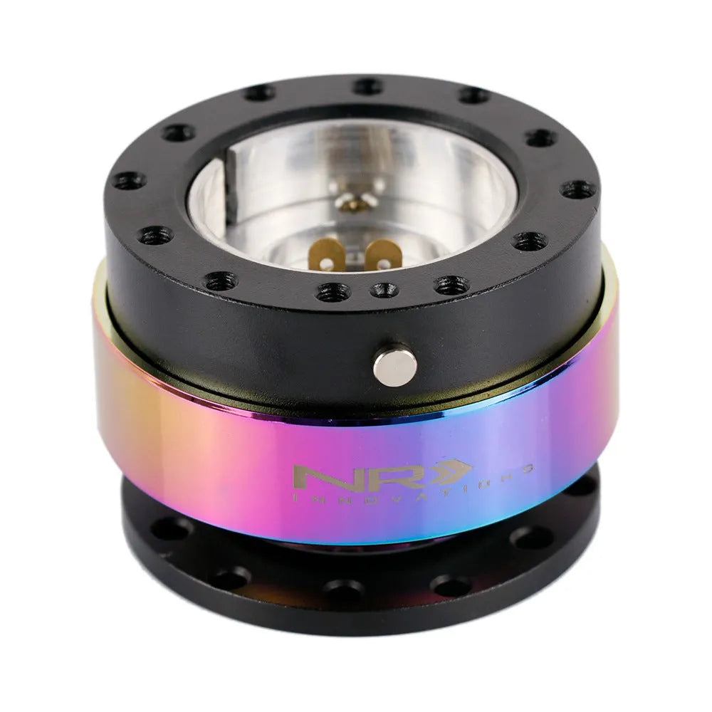 Car quick-release steering wheel adapter with colourful finish and heightening insole