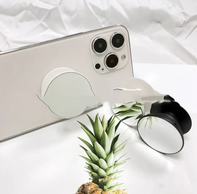 Mirror mobile phone airbag bracket, universal ABS TPU holder, 4cm diameter, 6mm thick, 23mm stretch