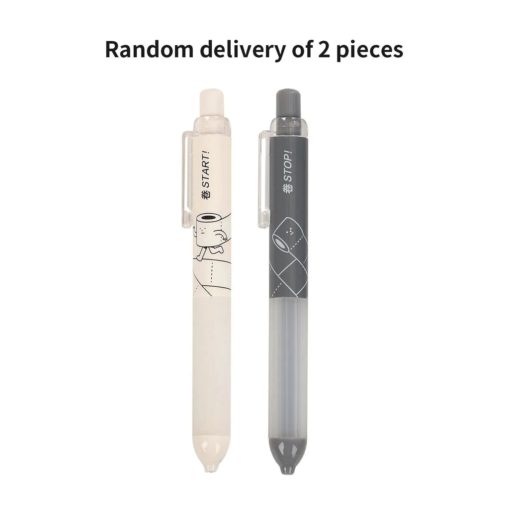 Black and white 0.5mm mechanical pencils with cloud grip on a minimalist background.