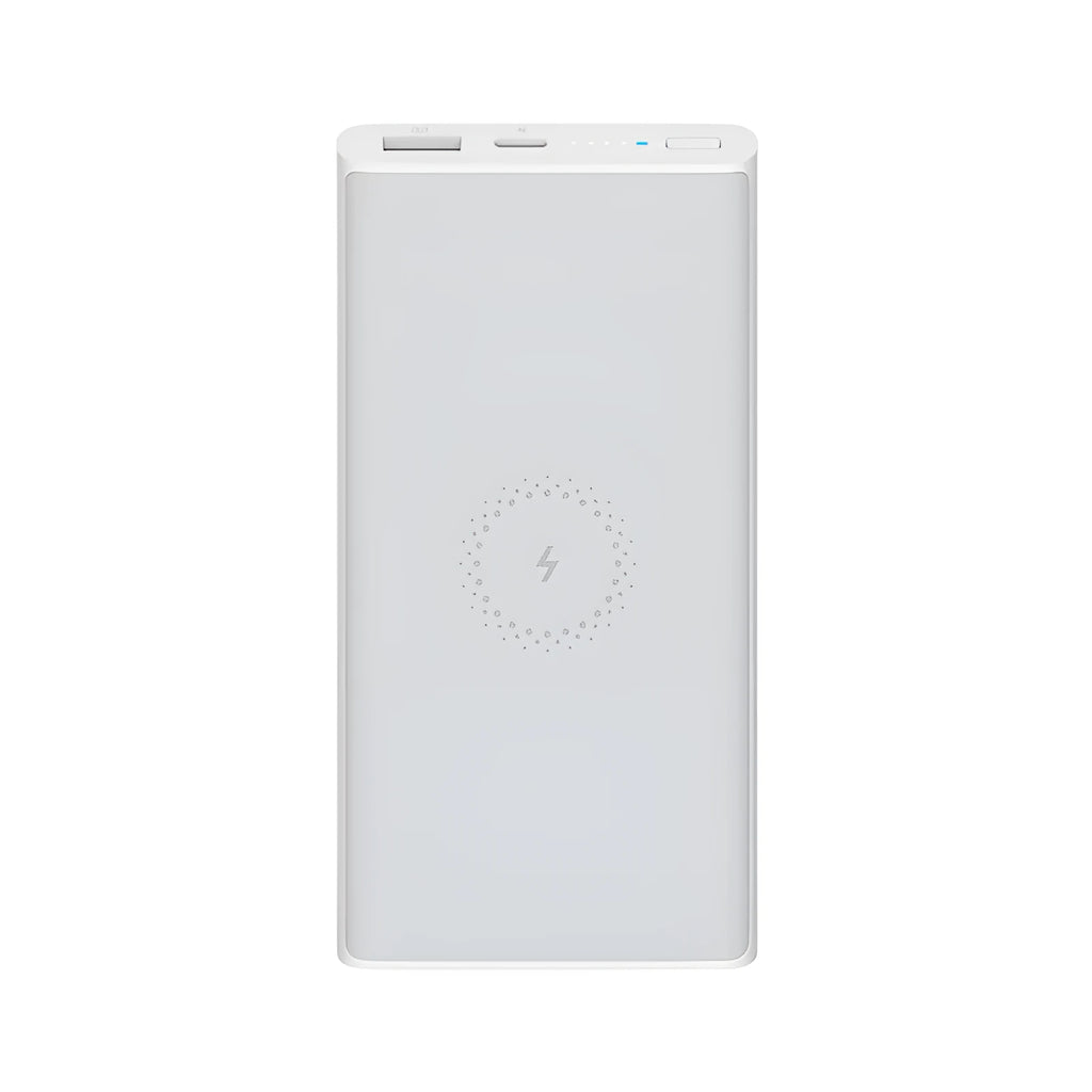 White and black large capacity 10000mAh power bank with USB Type-C port