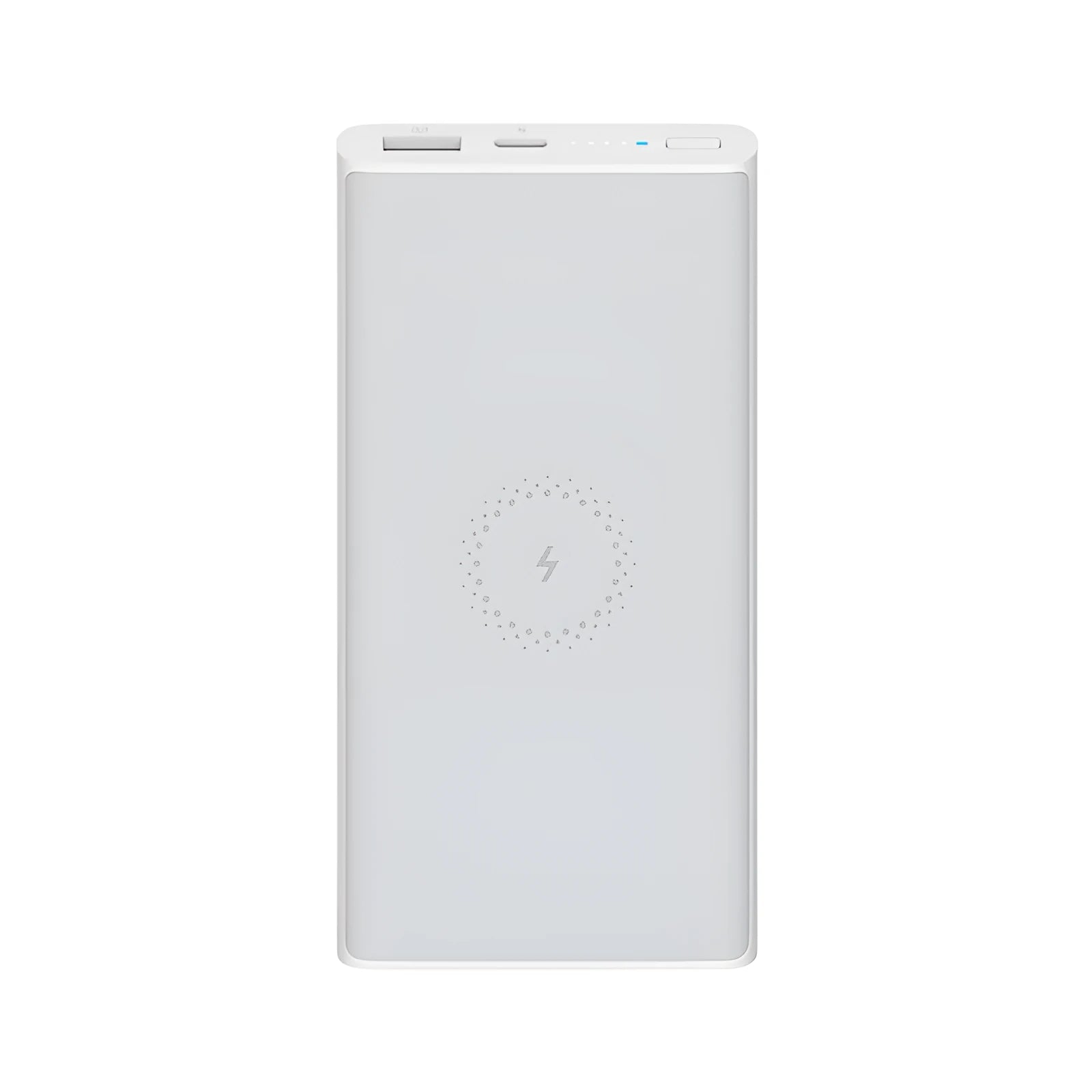White and black large capacity 10000mAh power bank with USB Type-C port